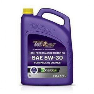 5W30 engine oil in 5QT packages